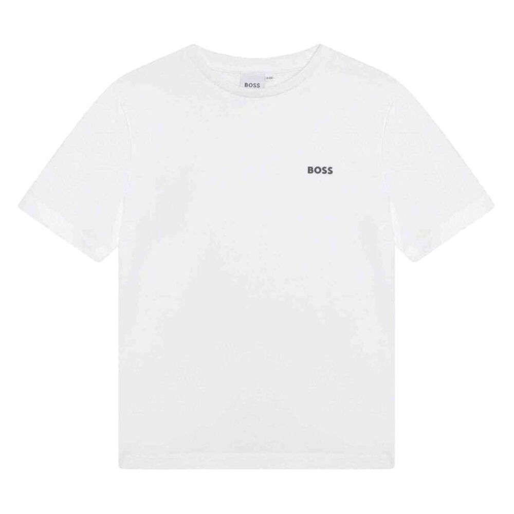 Boss Boys Small Logo T-Shirt / White